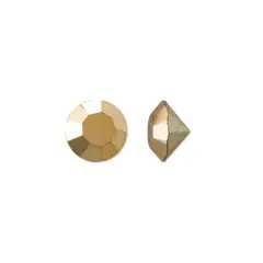 Preciosa Crystal Maxima Chaton 3mm (PP24) Crystal Capri Gold (Package of 50)