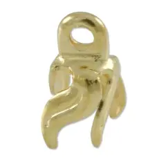 Bell Cap Jewelry Finding - 10mm Gold Plated (Pack of 10)
