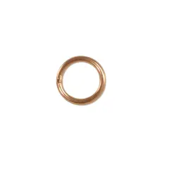 Closed Jump Ring 6mm Rose Gold Filled (Package of 1)