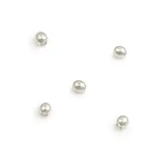 Round Bead 2.5mm Silver Plated (100-Pcs)