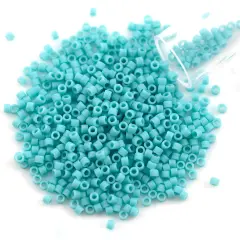 Miyuki Delica Seed Bead 11/0 Matte Opaque Turquoise
