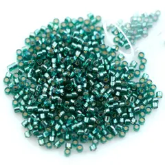 Miyuki Delica Seed Bead 11/0 Silver Lined Teal