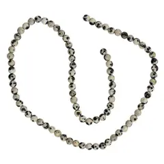 JewelrySupply Dalmation Jasper Round Bead 4mm (16" Strand)