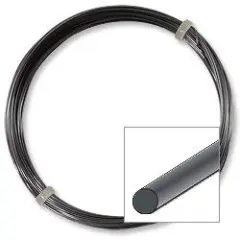 JewelrySupply German Style Hematite Color Round Wire 20 Gauge