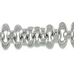 Faceted Cable Link Chain 5m Surgical Stainless Steel (Priced Per Foot) -