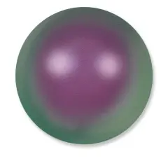 Swarovski Crystal Pearls 5818 6mm Half-Drilled Iridescent Purple (Package of 2)