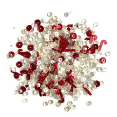 Buttons Galore Sparkletz DIY Craft Embellishments 30 Grams - 3 Packs of Peppermint Stix