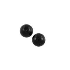 Czech Pressed Glass Round Beads 4mm Jet (Package of 10)