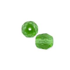 JewelrySupply Czech Fire Polished Glass Round Beads 6mm Peridot (Package of 25)