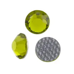 Preciosa Crystal VIVA12 Hotfix Rhinestone 6.5mm (SS30) Olivine (Package of 20)