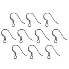 French Hook Wire Flat with Spring Surgical Stainless Steel Fish Hooks (10-Pcs)