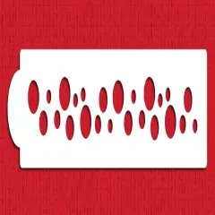 Floating Bubbles Companion Cake Stencil | C703 by Designer Stencils | Cake Decorating Tools |