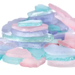 Sea Glass 11 Ounces Pink Lavender and Aqua Mix Sea Glass - Bulk Seaglass Pieces for Beach Decor & Crafts