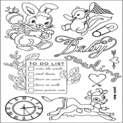 Prima Marketing Inc 4x6 Cling Stamps - Heaven Sent 655350587529