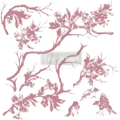 Redesign Decor Stamp - Forest Aviary - 12"x12" (9 pcs)