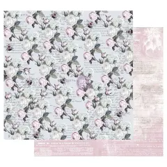 Prima Marketing Inc Poetic Rose 12x12 Sheet - Buzz Words - 10 Sheet - With Foil Details / Paper 655350849047