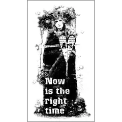 Prima Marketing Inc Wood Mounted Stamps-Now Is The 655350962180