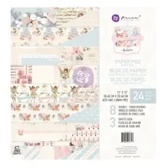 Prima Marketing Inc Christmas Sparkle Collection 12x12 Paper Pad - 24 Sheets W/ Foil Detail 655350997717