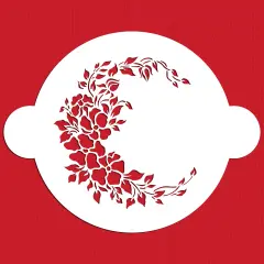 Wild Rose Spray Cake Stencil | C734 by Designer Stencils | Stencils for Royal Icing, Airbrush, Dusting Powder |