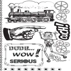 Prima Marketing Inc Cling Stamp 4x6- Craftman 655350559328