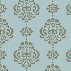 Large Rosie Damask All Over Wall Stencil | 3725 by Designer Stencils | Pattern Stencils | Reusable Stencils for Painting | Safe & Reusable Template for Wall Decor | Try This Stencil Instead of a Wallpaper | Easy to Use & Clean Art Stencil Pattern