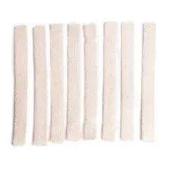 3/4" Wide Flat Cotton Oil Lamp Lantern Replacement Wicks Pack of 8