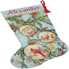 Dimensions Gold Collection Counted Cross Stitch Kit 16" Long-Enchanted Ornament Stocking