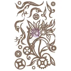 Prima Marketing Inc Finnabair Decorative Chipboard - Steampunk Blooms - 14 Pcs 655350968922