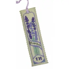 Textile Heritage Counted Cross Stitch Bookmark Kit - Lavender Multicolor