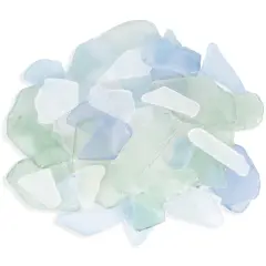 Sea Glass 11 Ounces Light Blue, Green & White Mix Sea Glass - Bulk Seaglass Pieces for Beach Decor & Crafts