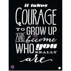 Prima Marketing Inc 8x10 Stencil - Courage 655350587154