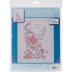 Tobin Counted Cross Stitch Kit 11"X14"-Giraffe Birth Record