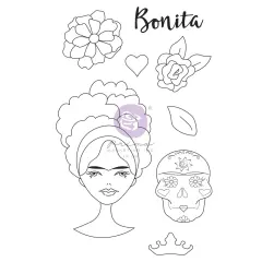 Prima Marketing Inc Julie N Doll Stamp - Marygold - 8 Pcs 655350913533