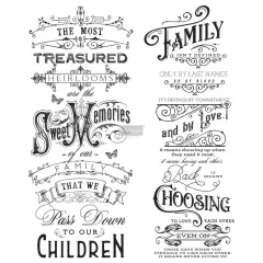 Redesign Decor Transfers Family Heirlooms 24"x29" 655350644154
