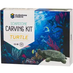 Mothers Day Gift- Turtle Soapstone Carving Kit