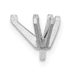 Platinum 6 Prong Pear Peg Setting 3mm