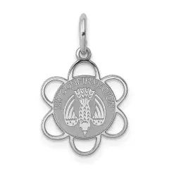925 Sterling Silver"My Confirmation" Disc Charm Pendant
