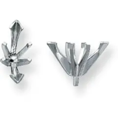 Platinum 6 Prong Marquise Peg V-End Setting 3x7mm