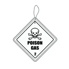 Hazmat Poison Gas Automobile Air Freshener