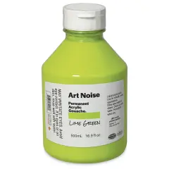 Tri-Art Art Noise Permanent Acrylic Gouache - Lime Green, 500 ml, Bottle