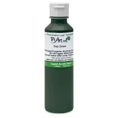 Tri-Art Liquid Artist Acrylics - Sap Green, 120 ml bottle