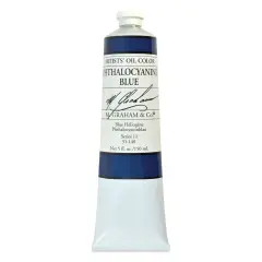 M. Graham Artists' Oil Color - Phthalocyanine Blue, 148 ml tube