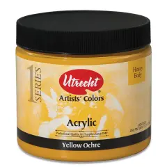 Utrecht Artists' Acrylic Paint - Yellow Ochre, Pint