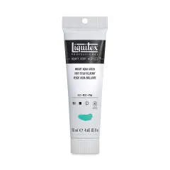 Liquitex Heavy Body Artist Acrylics &ndash; Bright Aqua Green, 4.65 oz tube
