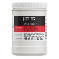 Liquitex Medium - Super Heavy Gel Medium, Gloss, 32 oz jar