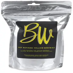 Enkaustikos U.S. Pharmaceutical Grade Beeswax - Yellow, 16 oz bag