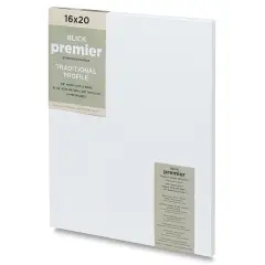 Blick Premier Stretched Cotton Canvas - Traditional Profile, Splined, 16" x 20"