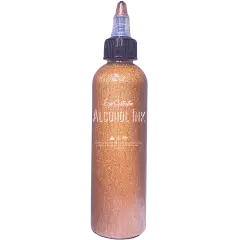 Premium Alcohol Ink | Metallic and Vibrant | High Saturated Unique Colors | For Tumblers, Coasters, Resin Dye, Alcohol Ink Paper, Yupo, Resin Petri Dish | 4 oz by volume | by Ezgi Sertcetin Metallic peach