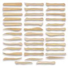 Boxwood Clay Tools - Set of 38, 6"