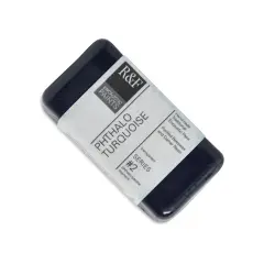 R&F Encaustic Paint Block - Phthalo Turquoise, 40 ml block